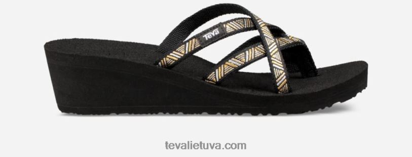 Teva sieviešu biezputra mandalyn wedge ola 2 LP40V59 agaves melns metālisks