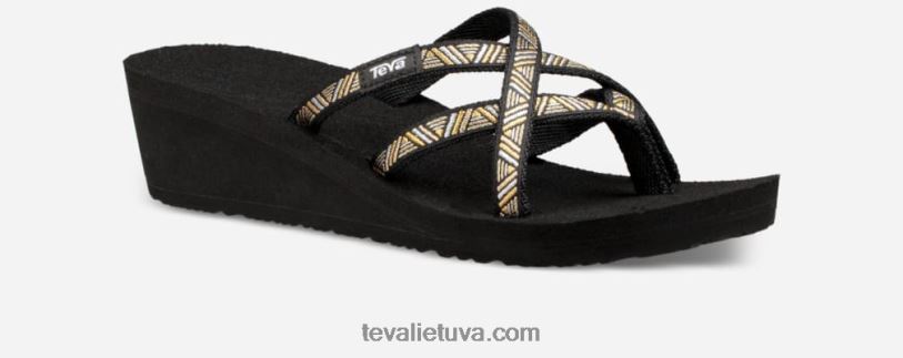 Teva sieviešu biezputra mandalyn wedge ola 2 LP40V59 agaves melns metālisks