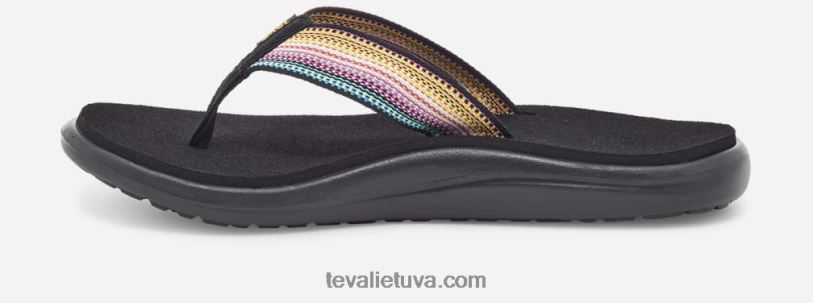 Teva sieviešu voya flip LP40V54 antiguous black multi