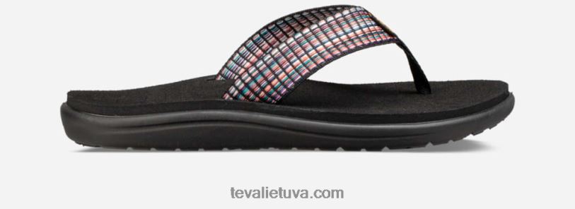 Teva sieviešu voya flip LP40V55 bāra iela multi melna