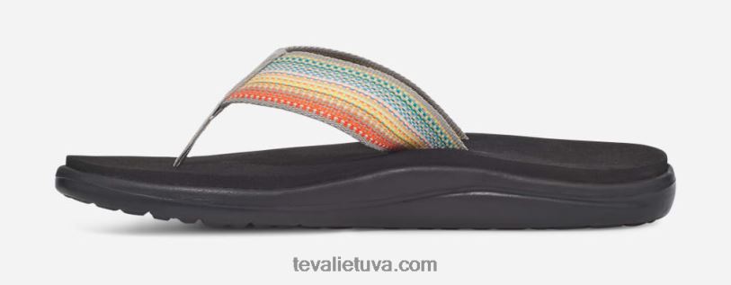 Teva sieviešu voya flip LP40V58 antiguous pelēks multi