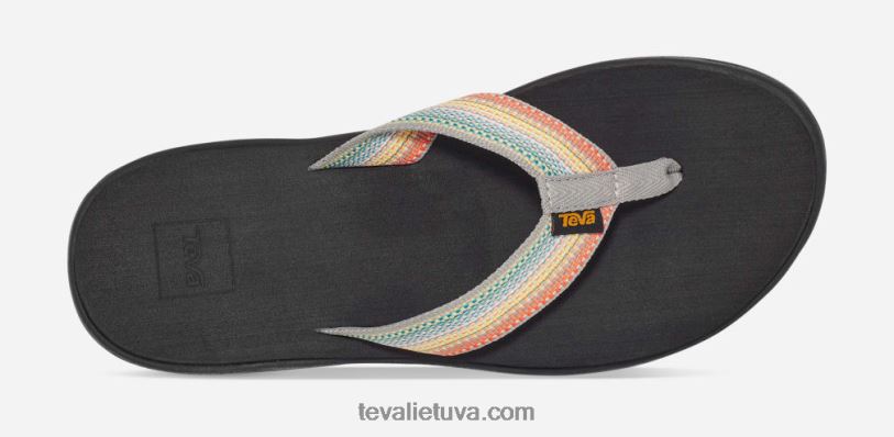 Teva sieviešu voya flip LP40V58 antiguous pelēks multi