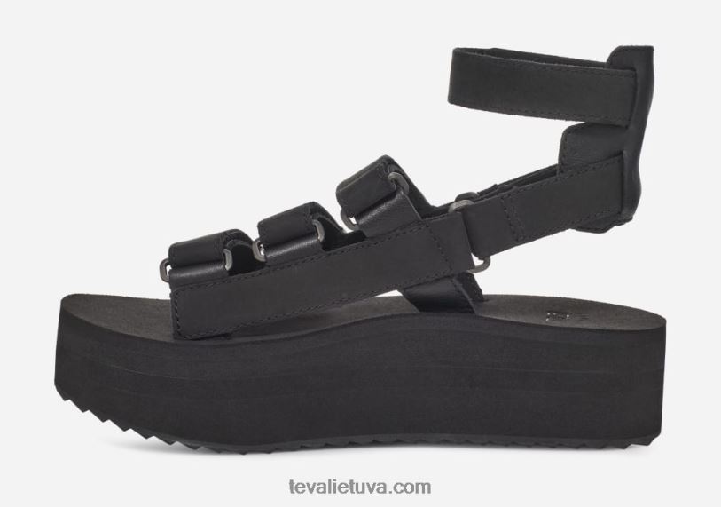 Teva sieviešu flatform mevia āda LP40V80 melns