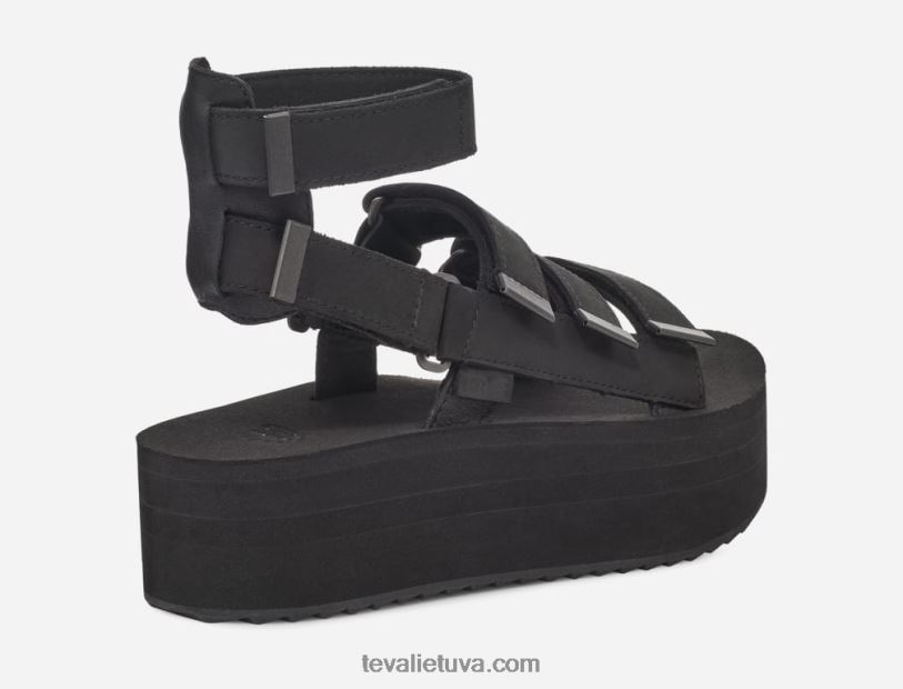 Teva sieviešu flatform mevia āda LP40V80 melns